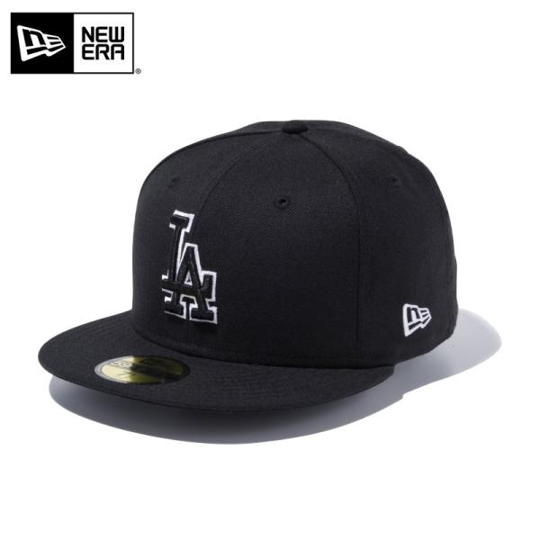 【メーカー取次】ニューエラ 59FIFTY MLB ロサンゼルス・ドジャース ブラックXブラック ホ...