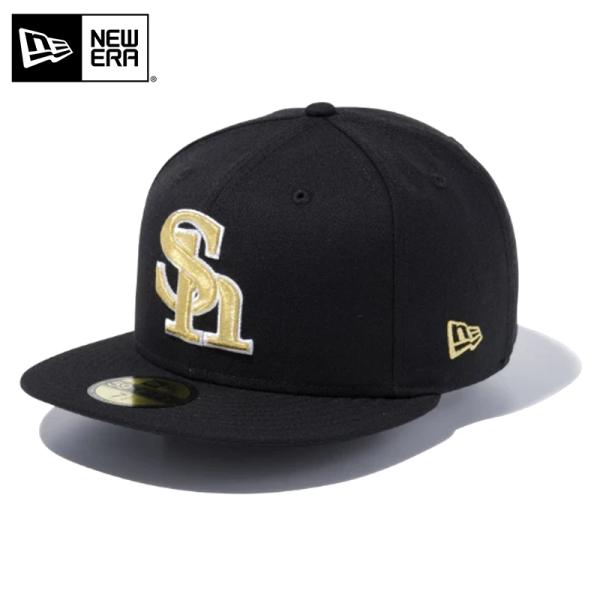 【メーカー取次】 NEW ERA ニューエラ NPB 59FIFTY 福岡ソフトバンクホークス ブラ...