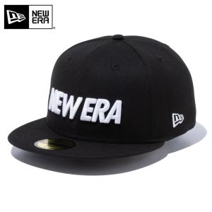 【メーカー取次】NEW ERA ニューエラ 59FIFTY ワードマークロゴ ブラック 13552120 キャップ 帽子 ブランド 【クーポン対象外】【T】｜waiper