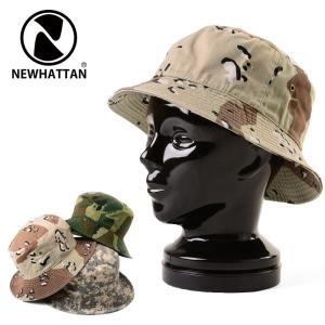 【ネコポス配送可】 NEWHATTAN ニューハッタン Bucket Hat CAMO #1500 バケットハット 帽子 メンズ 迷彩 カモフラ バケットハット ブランド【T】｜waiper