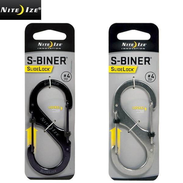 NITE IZE ナイトアイズ S-BINER STAINLESS SLIDELOCK #4 カラビ...