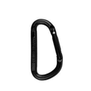 ミリタリーアイテム BLACK MAT CARABINER BK マット カラビナ 80mm WC【T】｜ミリタリーショップWAIPER