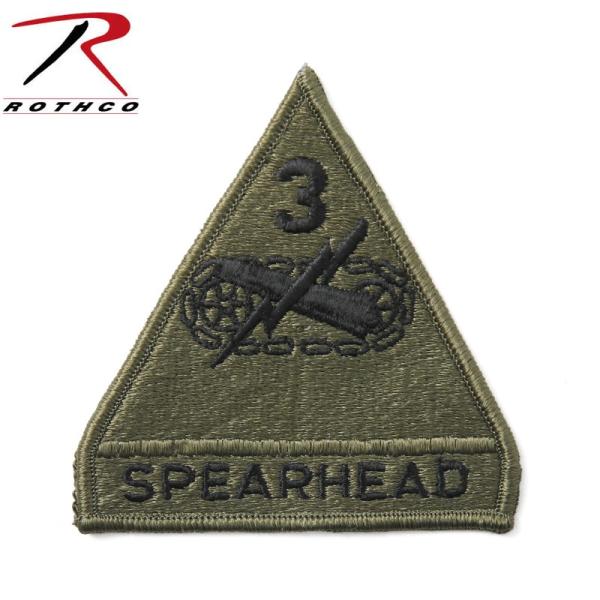 ROTHCO ロスコ 72106 SPEARHEAD 3RD ARMORED パッチ ワッペン ベル...
