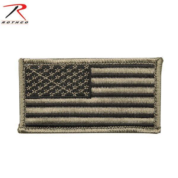 ROTHCO ロスコ U.S.FLAG PATCH KHAKI/BLACK （ワッペン） [1778...