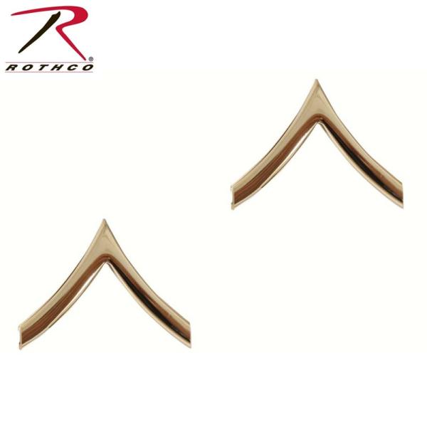 【ネコポス配送可】 ROTHCO ロスコ 1640 Private Insignia 米陸軍一等兵階...