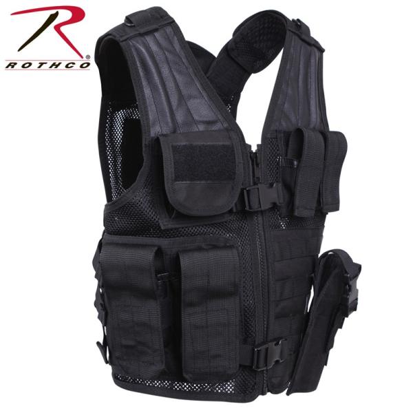 ROTHCO ロスコ キッズ TACTICAL CROSS DRAW ベスト 5593 BLACK ...