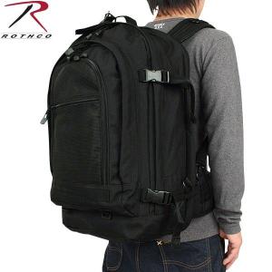 ミリタリーバッグ ROTHCO ロスコ MOVE OUT TACTICAL トラベルバッグ ブラック リュックサック 防災 リュック ブランド【T】｜waiper