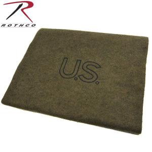 ROTHCO ロスコ 9084 U.S.VIRGIN WOOL ブランケット（毛布） ミリタリーアイテム ミリタリーグッズ 防災グッズ 災害グッズ ブランド【T】｜waiper