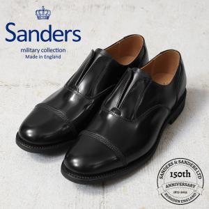 SANDERS サンダース MILITARY COLLECTION 1742B NO LACE SHOE ノーレース シューズ 革靴 レザーシューズ ブランド【クーポン対象外】【T】｜waiper