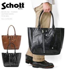 Schott ショット 3169008 LEATHER RIDERS トートバッグ メンズ レザー 本革 ワンスター A4サイズ PC【クーポン対象外】【T】