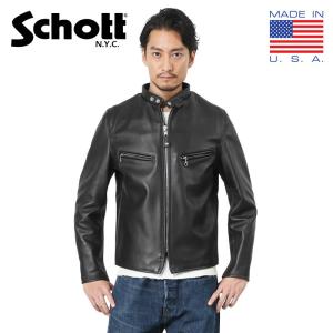 Schott ショット 641XX 60s シングル レザー ライダースジャケット 7009 メンズ 革ジャン アウター 本革 アメカジ ブランド アメリカ製【クーポン対象外】【T】｜waiper