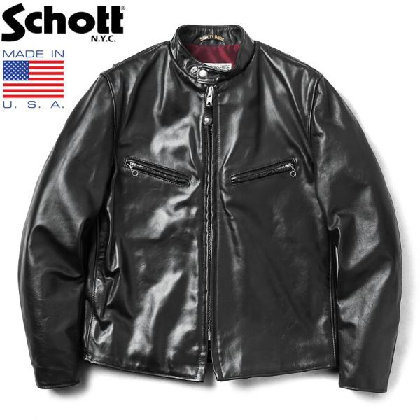 Schott ショット 641XXH HORSEHIDE CAFE RACER レザージャケット M...