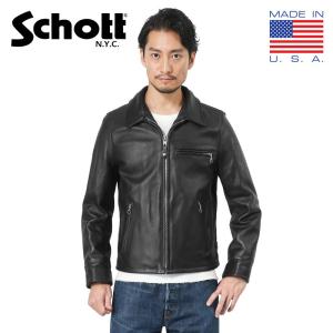 Schott ショット 103US TRUCKER レザージャケット 7209 アウター 革ジャン ライダースジャケット トラッカージャケット 本革 ブランド【クーポン対象外】【T】｜ミリタリーショップWAIPER