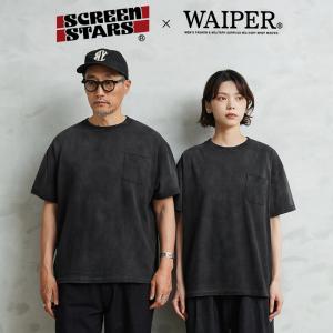 SCREEN STARS×WAIPER “Slack” S/S クルーネック ポケットTシャツ VINTAGE BLACK スクリーンスターズ ワイパー【2622-461WP】【クーポン対象外】【T】