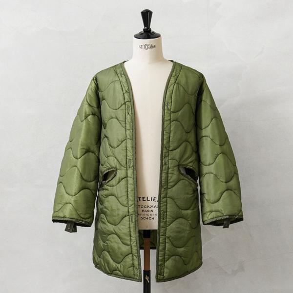 実物 新品 デッドストック 米軍 ナイトデザートカモ パーカー用ライナー ミリタリージャケット アウ...