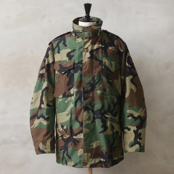 実物 USED 米軍 M-65 フィールドジャケット WOODLAND メンズ ミリタリージャケット...