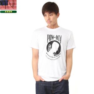 メンズ 半袖 実物 新品 米軍 POW MIA プリントTシャツ MEDIUM メンズ 半袖 ミリタリー 放出品 デッドストック アメリカ軍【クーポン対象外】【T】