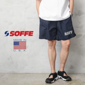 SOFFE ソフィー 043M6N OFFICIAL U.S.NAVY UNIFORM フィジカルトレーニングショーツ MADE IN USA メンズ 米海軍 オフィシャル アメリカ製【T】