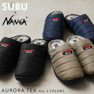 SUBU×NANGA AURORA オーロラ 冬用サンダル スブ ナンガ メンズ レディース ダウン スリッポン あったか おしゃれ アウトドア コラボ 防寒【Sx】【T】