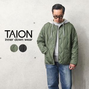 TAION タイオン TAION-104BML-1 MILITARY LINE クルーネック ダウンジャケット メンズ ミリタリー ライナー アウター おしゃれ インナー ブランド【Sx】【T】