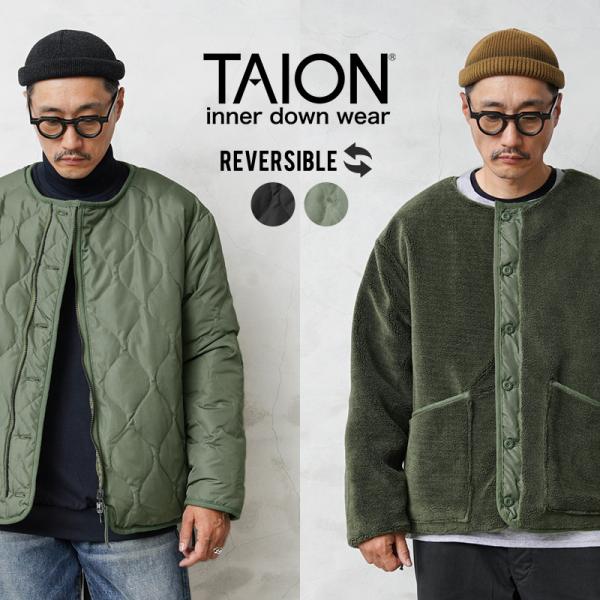 TAION タイオン TAION-R104BML-1 MILITARY LINE リバーシブル クル...