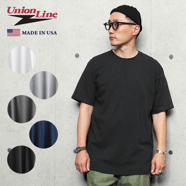 UNION LINE ユニオンライン 10331 半袖 クルーネックTシャツ MADE IN USA...