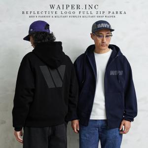 WAIPER.inc ワイパーインク REFLECTIVE LOGO フルジップパーカー スウェット【WP1176】【クーポン対象外】【T】