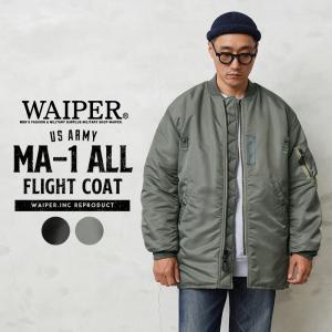 WAIPER.inc 米軍 MA-1 ALL フライトコート メンズ ミリタリージャケット ブルゾン カバーオール ジャンバー ブランド【WP120】【クーポン対象外】【T】｜waiper