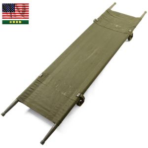 希少　スウェーデン軍ストレッチャー実物　デッドストック スウェーデン軍放出品 組み立て式担架 キャンバス製 オリーブドラブ 瑞