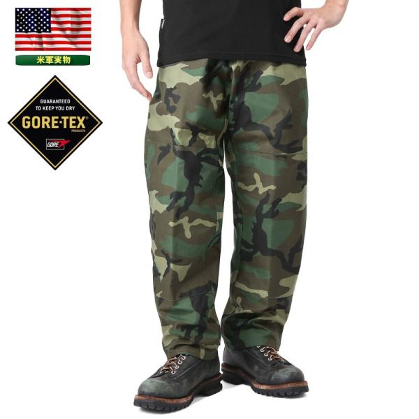 実物 新品 米軍 コールドウェザー GORE-TEX パンツ WOODLAND CAMO【XS-R】...