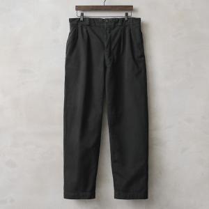 実物 新品 フランス軍 1950〜60年代 M-52 ヴィンテージ ツータック チノトラウザー BLACK染め チノパン ミリタリー 軍パン【クーポン対象外】【T】｜waiper