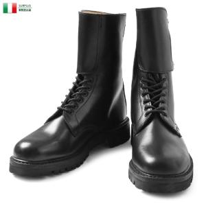 実物  イタリア軍 サイドバックル レザーブーツ 6ホール