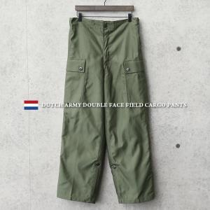 実物 新品 オランダ軍 ダブルフェイス フィールド カーゴパンツ OD ミリタリーパンツ 軍パン 軍服 厚手 肉厚 ワイド ゆったり 放出品【クーポン対象外】【I】
