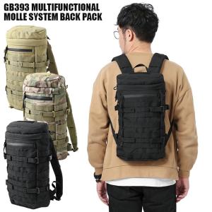 新品 GB393 多機能 MOLLE SYSTEM バックパック メンズ リュックサック デイパック ミリタリーバッグ アウトドア MOLLE モールシステム【T】