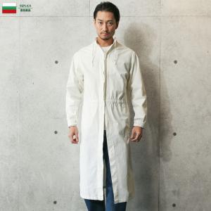 復刻 ブルガリア軍 コットン サージカル コート オフホワイト