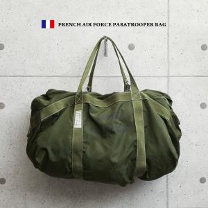 希少 実物 フランス軍 AIR FORCE PARATROOPER パラシュートバッグ USED ビンテージ ボストンバッグ ミリタリーバッグ 大容量 おしゃれ【クーポン対象外】【I】