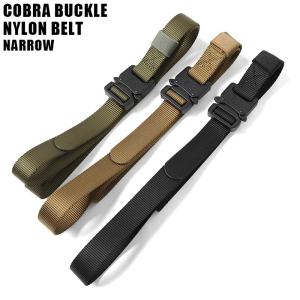 新品 GW0115 COBRA BUCKLE ナイロンベルト NARROW メンズ レディース 細目 サバゲー ミリタリー タクティカルベルト 装備【T】