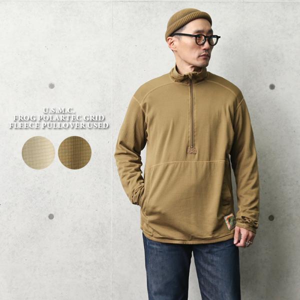 実物 USED U.S.M.C（米海兵隊）PECKHAM社製 FROG POLARTEC グリッドフ...