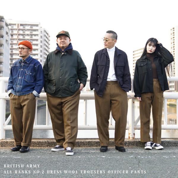 実物 新品 デッドストック イギリス陸軍 ALL RANKS No.2 DRESS ウール トラウザ...