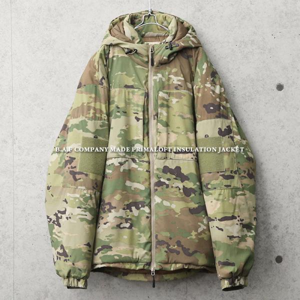 B.A.F社製 プリマロフト インサレーション ジャケット MULTICAMO メンズ ミリタリージ...