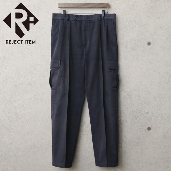 リジェクト 訳あり品 実物 USED イギリス POLICE カーゴパンツ ネイビー ツータック メ...