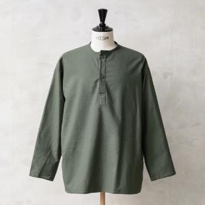 実物 新品 デッドストック ロシア軍 70s ヘンリーネック スリーピングシャツ オリーブ メンズ 長袖 パジャマシャツ 軍モノ 軍服【クーポン対象外】【I】｜waiper