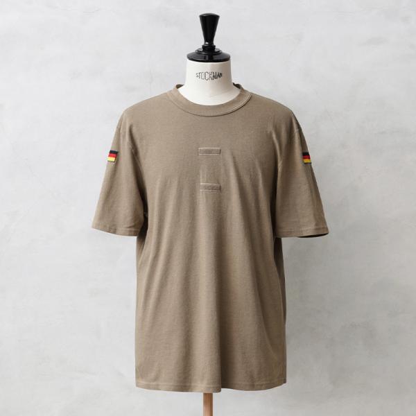 実物 USED ドイツ軍 BUNDESWEHR トロピカル Tシャツ COYOTE メンズ 軍モノ ...