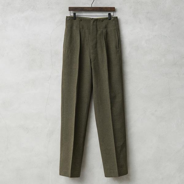 実物 新品 デッドストック カナダ軍 BATTLE DRESS（バトルドレス）ウール トラウザーズ ...