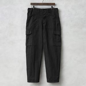 実物 新品 デッドストック オーストリア軍 ファティーグカーゴパンツ DEEP BLACK染め メンズ 軍パン ミリタリー 古着 ユーロ 軍モノ【クーポン対象外】【I】｜waiper