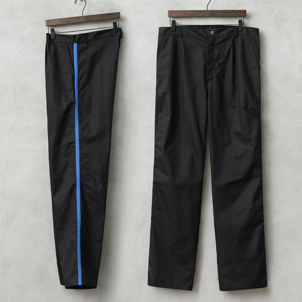 実物 新品 デッドストック イタリア軍 AIR FORCE ブルー サイドライン DRESS トラウ...