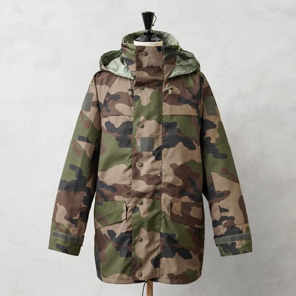 実物 USED フランス軍 CCE CAMO WATERPROOF フィールドパーカ 4ポケット 軍...