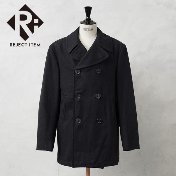 リジェクト 訳あり品 実物 USED 米軍 U.S.NAVY ウール ピーコート BLACK / P...