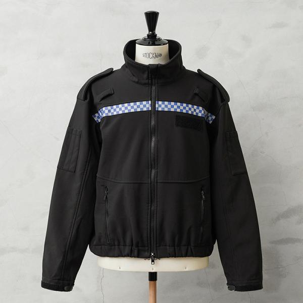 実物 USED イギリス警察 WINDPROOF POLICE ソフトシェル ジャケット 古着 ウイ...