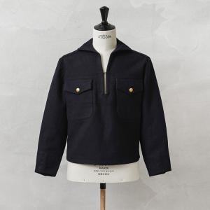 ヴィンテージ　ビンテージ　古着　ジャケット　ポップコーン　しわ加工 MILITARY 実物 USED スウェーデン海軍 ギャバジン セーラー